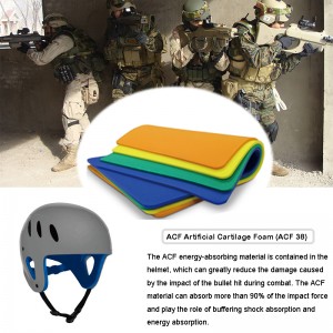Taktisk skudsikker militærhjelm påvirkningsbeskyttelsesmaterialer （ACF）